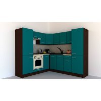 Bucatarie de Colt GENA NEW 11 ST. 210-230, Cu Corp de Cuptor, Wenge / Decor 0245